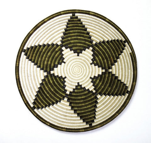 Olive Leaf Plateau Basket