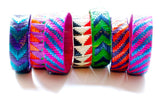 Imfumzo Bangle - Pink & Teal Diagonal