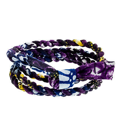 JCrew Cloth Wrap Bracelet - Purple