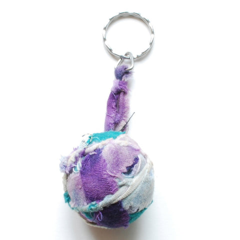 NEW! Textile Ball Key Chains (KY12)