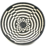 Black and White Kaleidoscope Plateau Basket