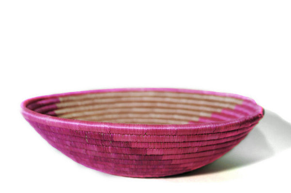 Hot Pink Swirl Plateau Basket